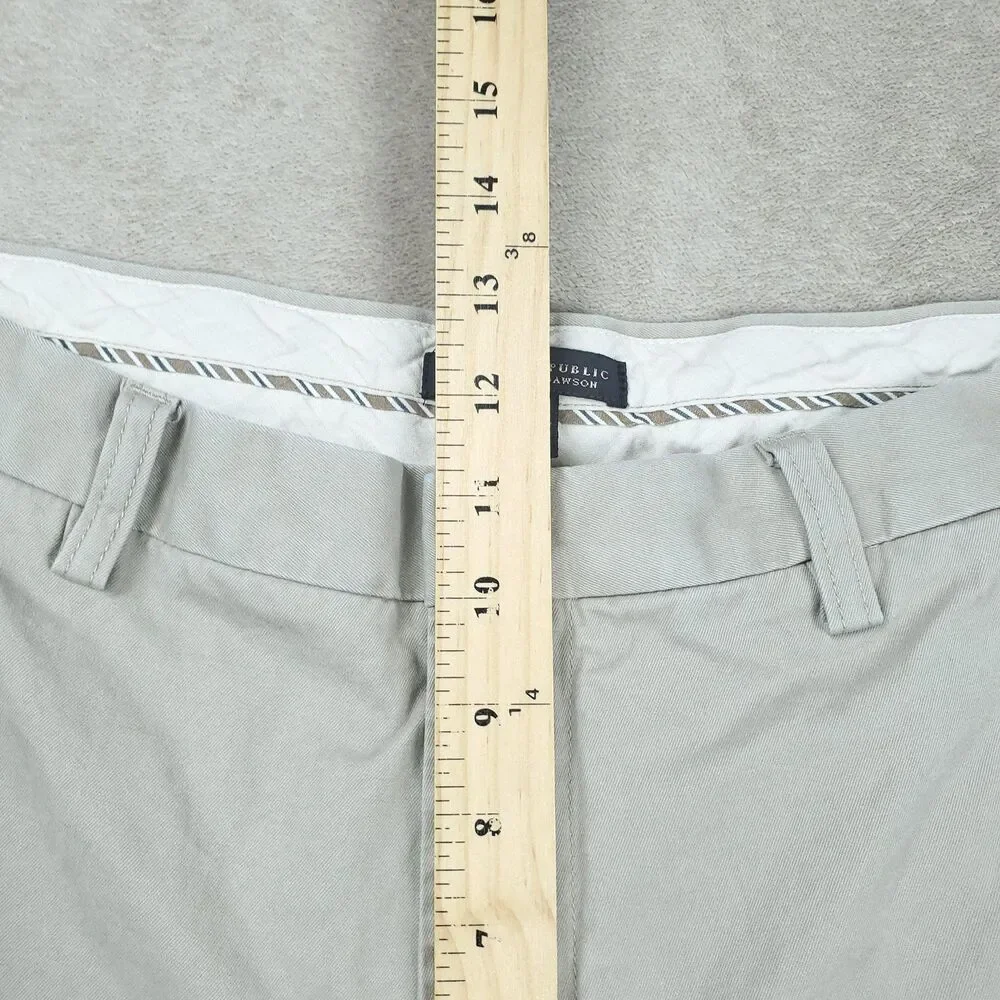 Banana Republic Dawson Pants Men's 33x34 Beige Relaxed Fit 100% Cotton - Picture 10 of 14